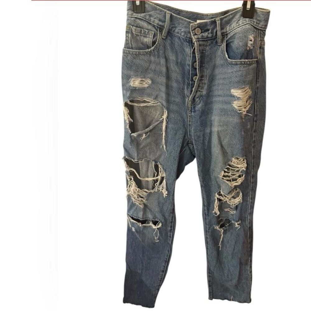 PacSun Blue High Rise Straight Jeans Size 26